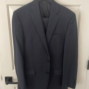 Ralph Lauren Navy Windowpane Suit